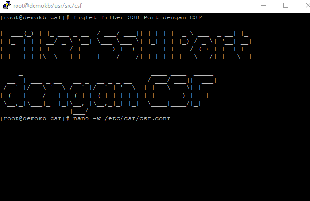filter-ssh-port-dengan-csf
