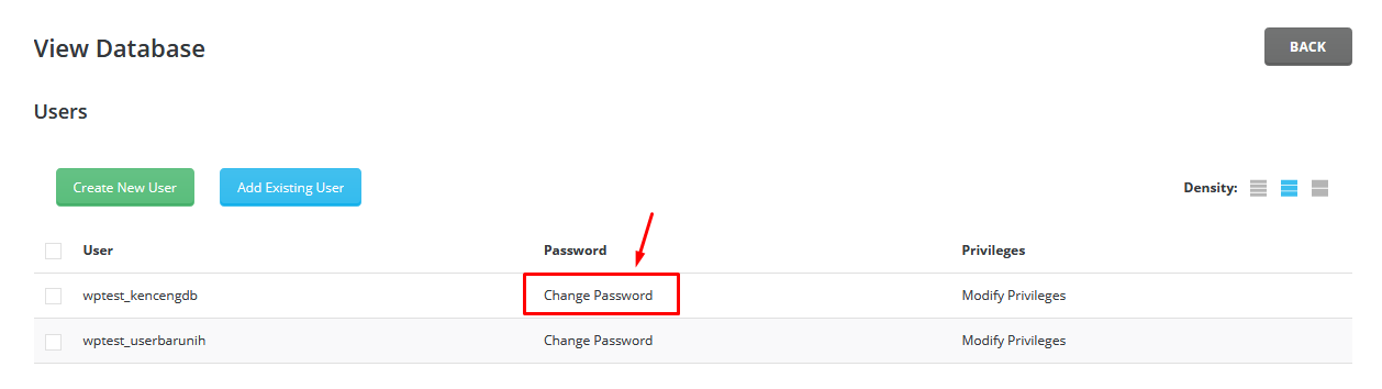 User password channel. MYSQL users how to change password.