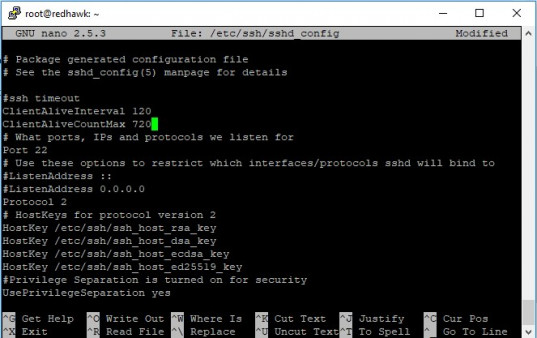 Ssh timeout. Ssh timeout